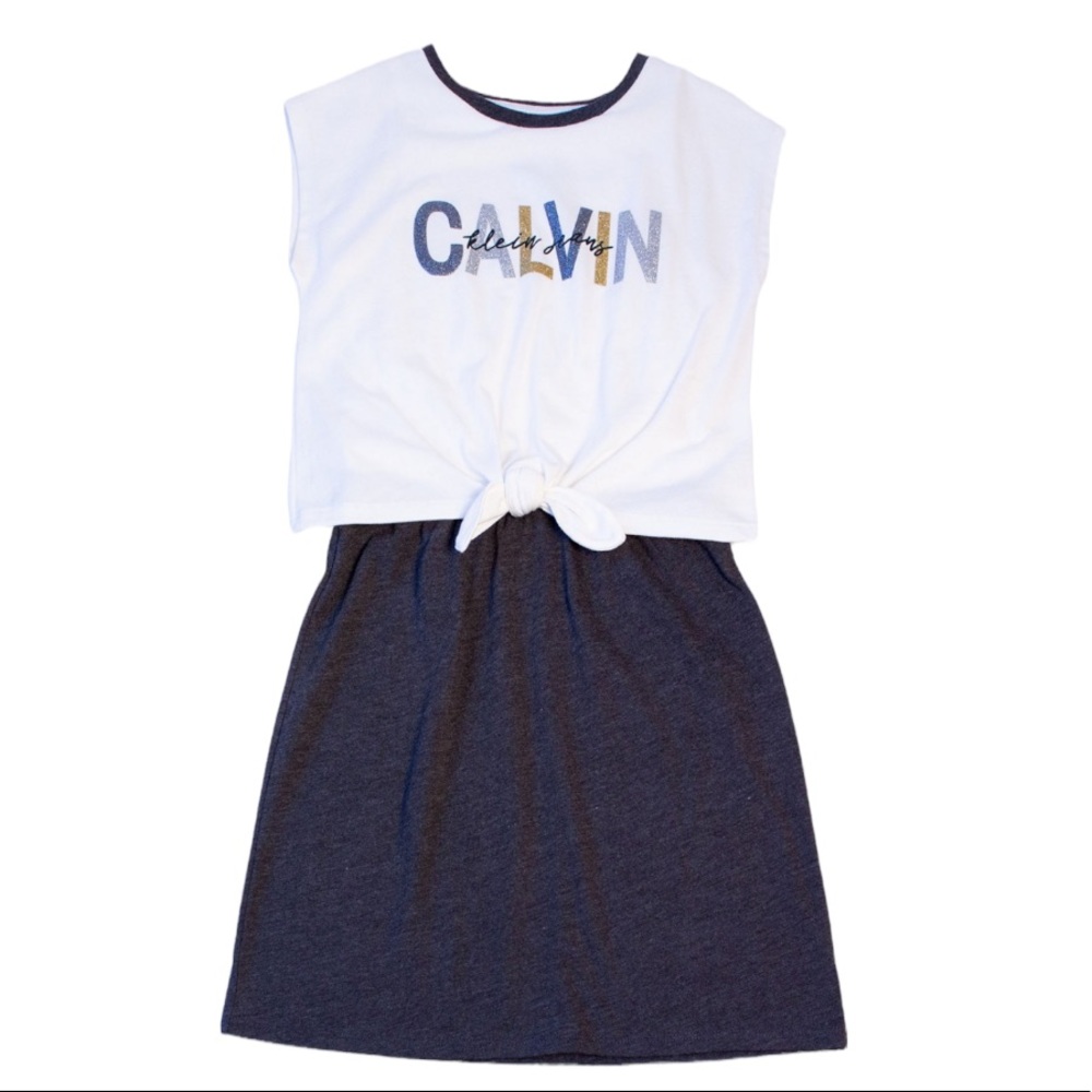 Calvin Klein Big Girl Logo Dress